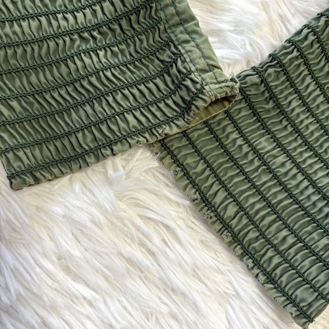 良品✨Y2K ディーゼル ショート丈 フードパーカー カーキ ジャケット