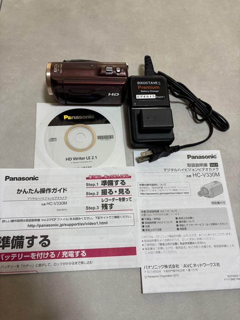 Panasonic HC-V330MフルHDビデオカメラ 本体
