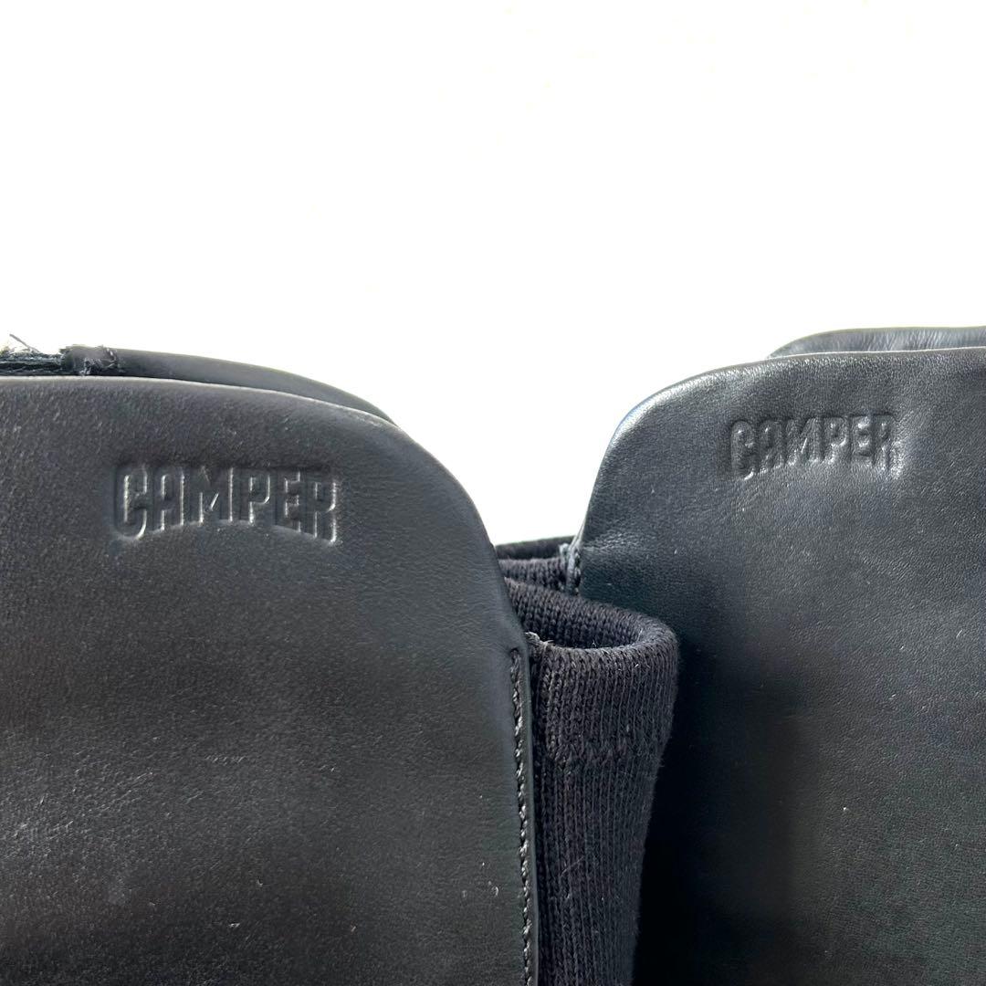 未使用級✨ CAMPER 【25㎝】 ニューマン ロングブーツ レザー ブラック