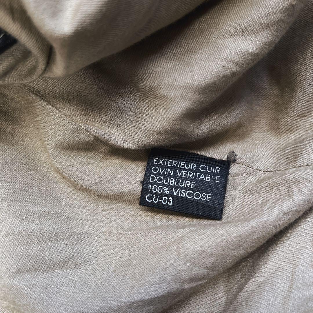 格安✨レザー　トラッカージャケット　ブラック XXLサイズ 革ジャン ライダース