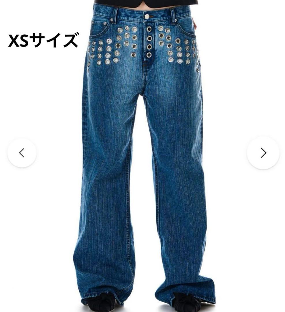 パンツ BEEDEN L EYELET SEMI LOOSE DENIM