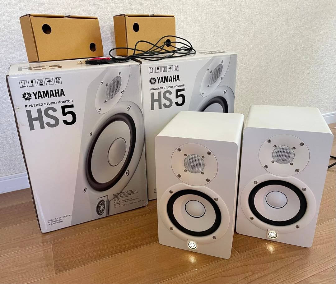 YAMAHA HS5 W ペア 2つセット 箱・梱包材付き