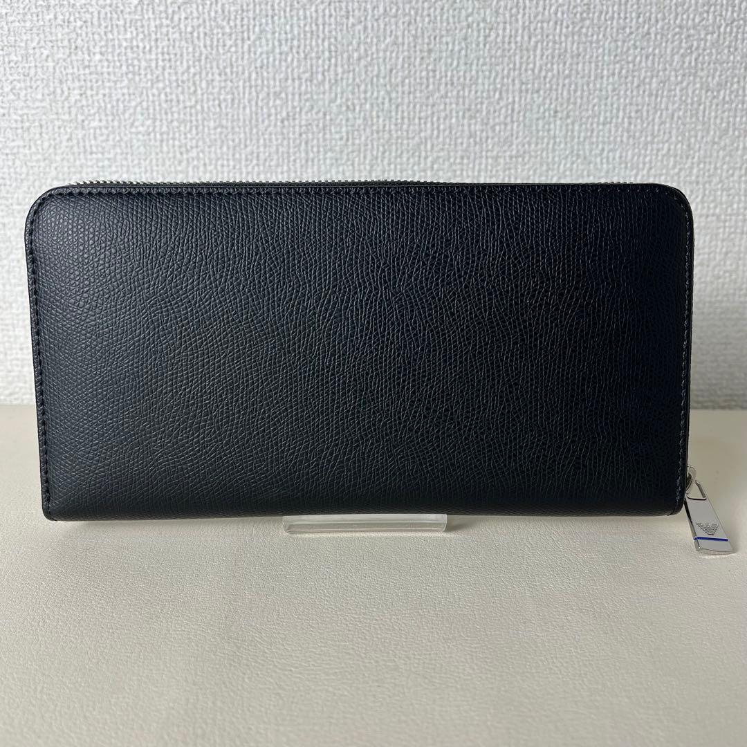 新品未使用　EMPORIO ARMANI 長財布　ラウンドファスナー　レザー