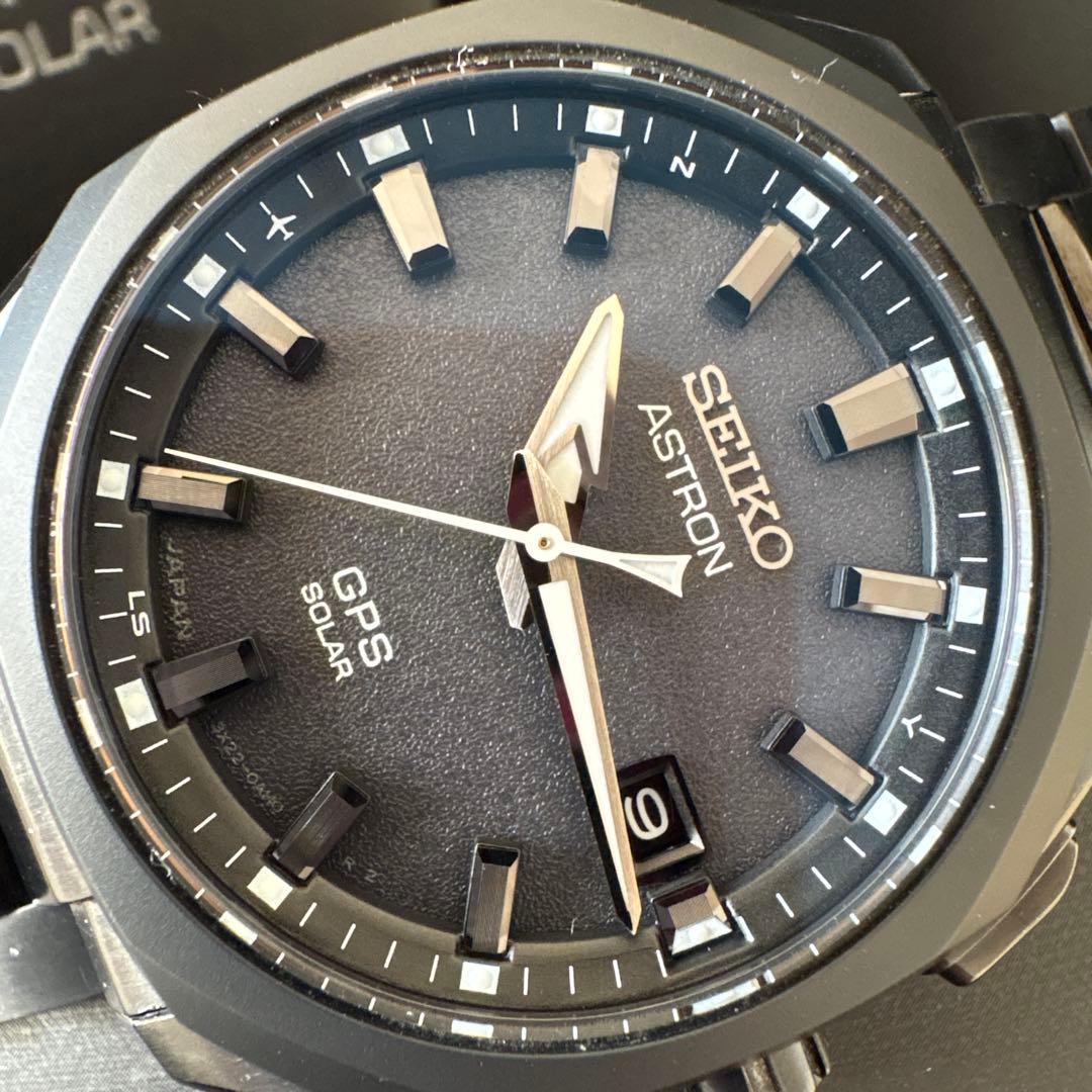 SEIKO ASTRON GPS SOLAR ☆ブラック☆黒☆箱あり☆高島屋☆