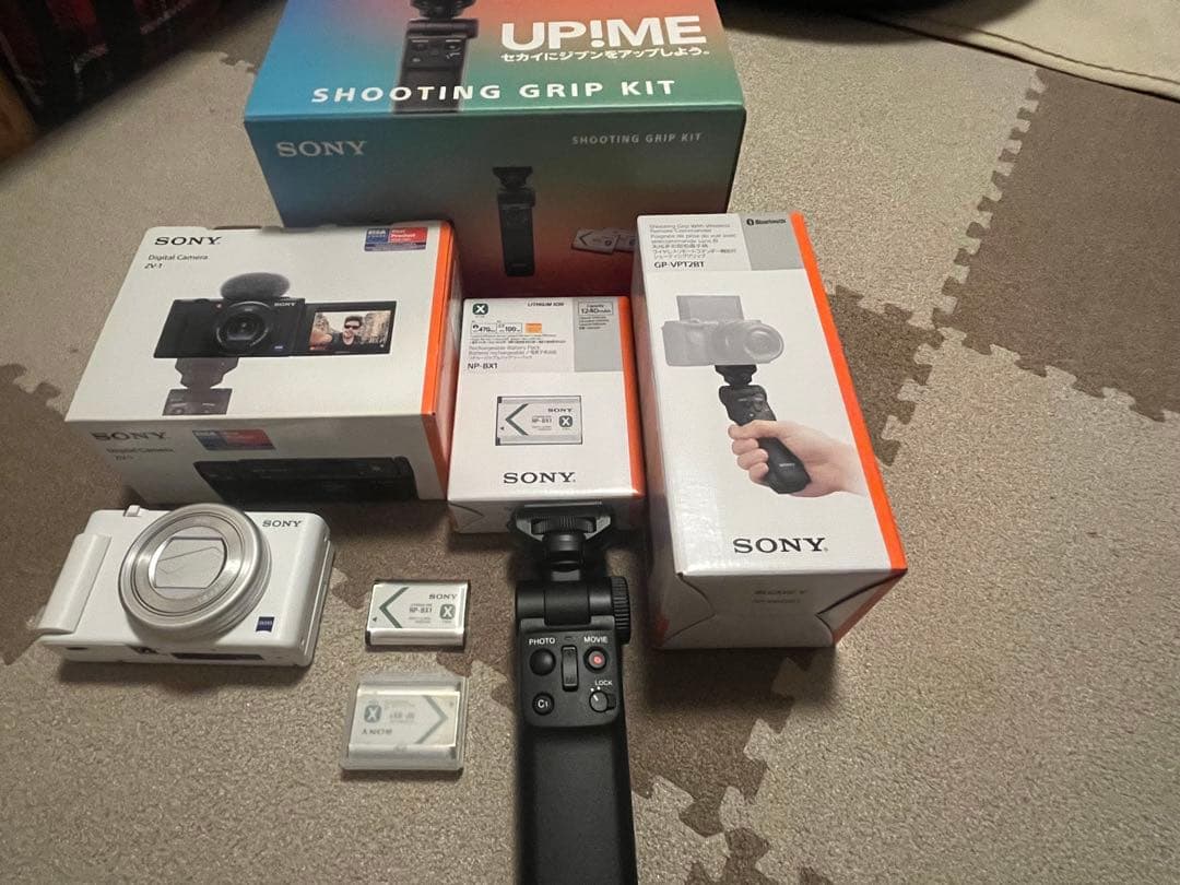 SONY VLOGCAM ZV-1G シューティンググリップキット ホワイト