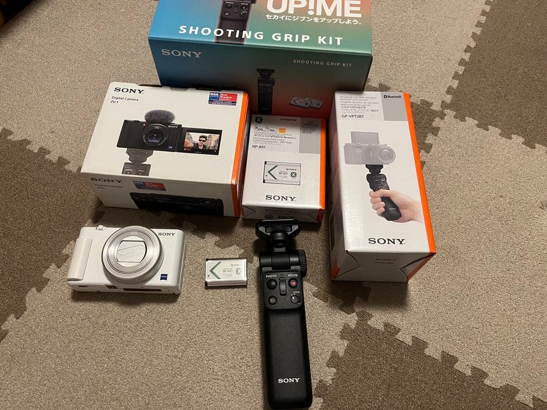 SONY VLOGCAM ZV-1G シューティンググリップキット ホワイト