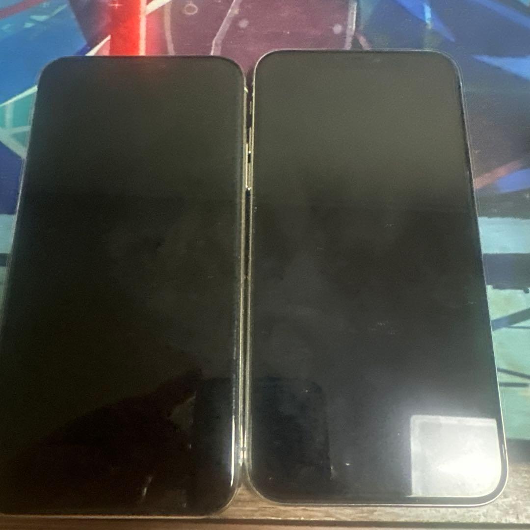 iPhone Xシルバー２点セット