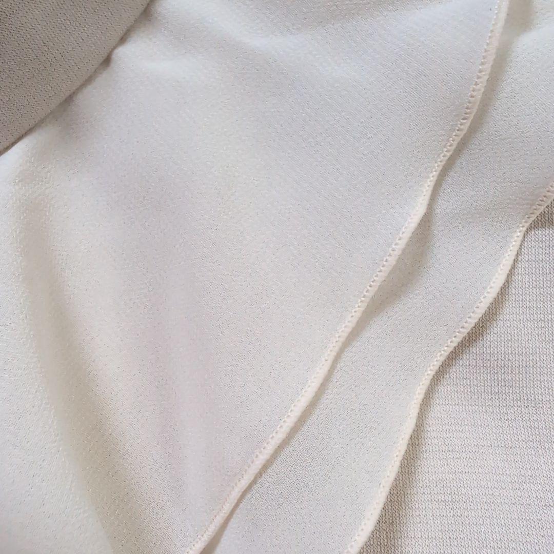 ☆新品 タグ付き M'S GRACY フリルカラー 異素材ブラウス リボン M