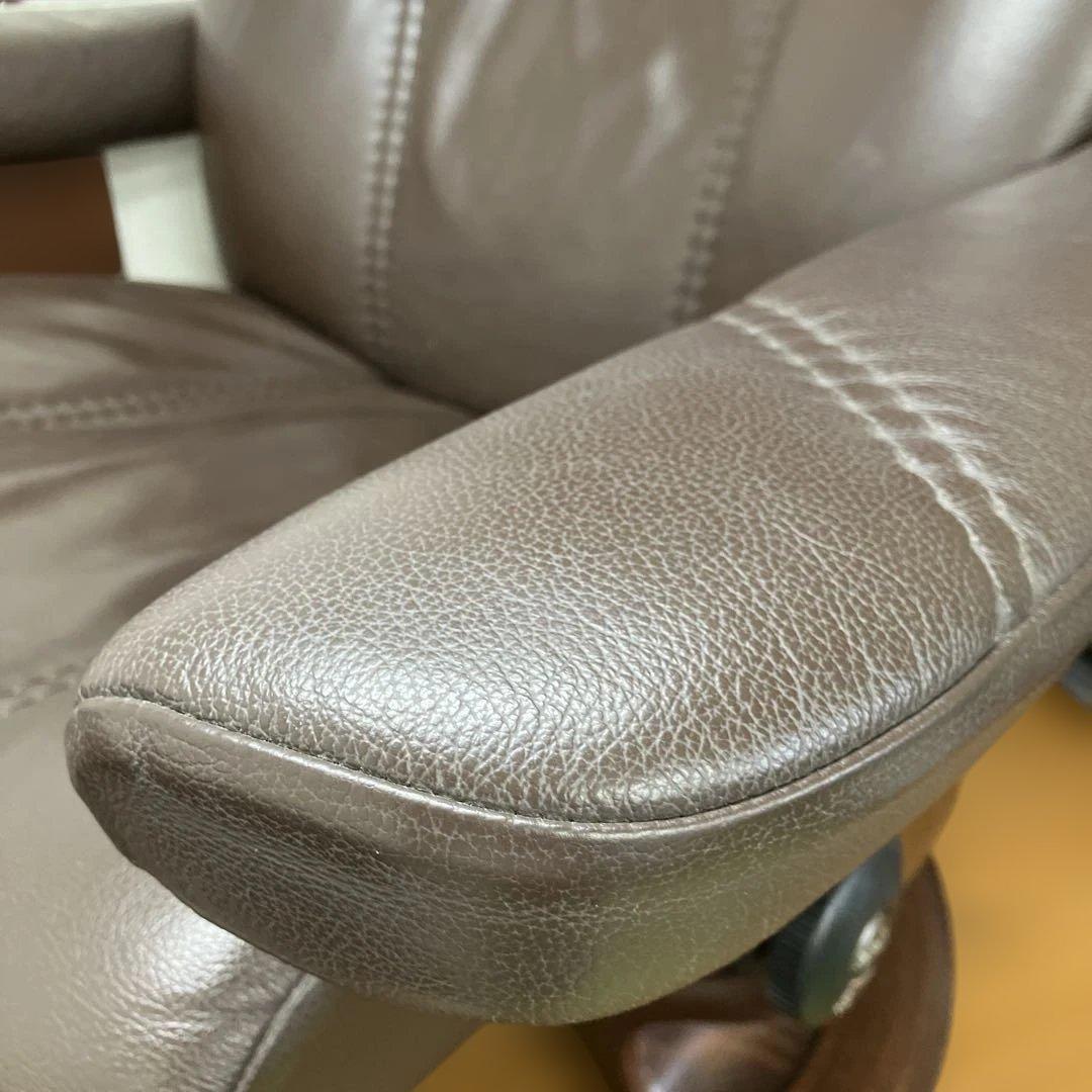 シエル様 本革ストレスレスチェア オットマン付 引取り