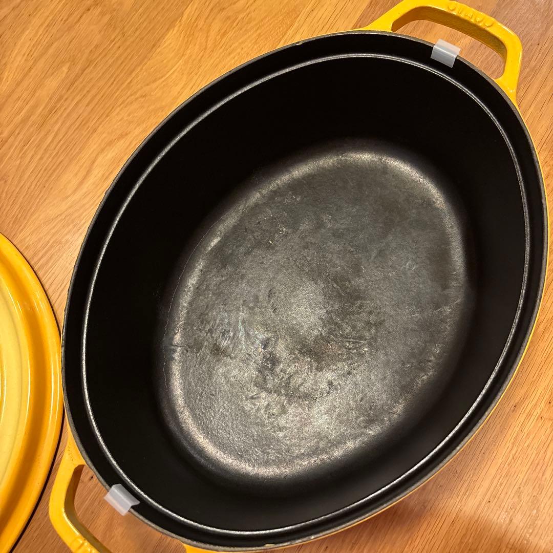 staub ストウブ 「ココット オーバル 33cm」両手鍋