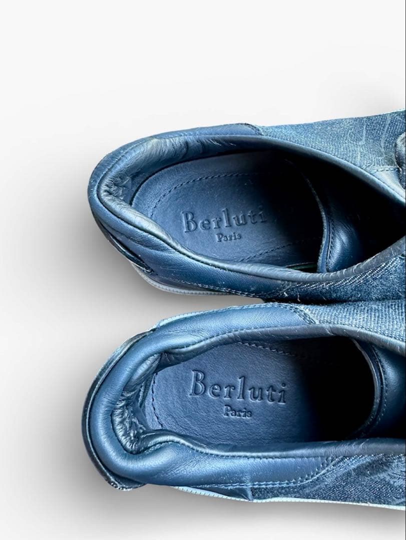 Berluti ダークブルー スニーカー