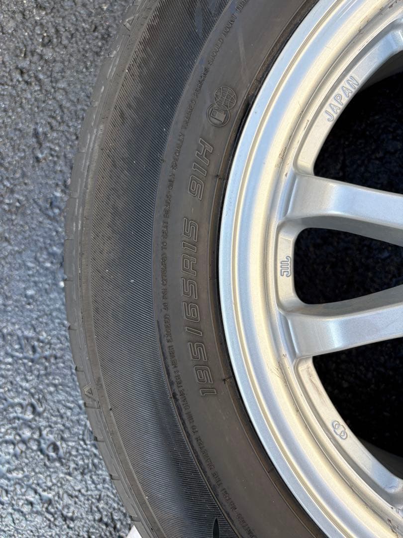 タイヤホイールセットプリウス純正195/65R15DUNLOP