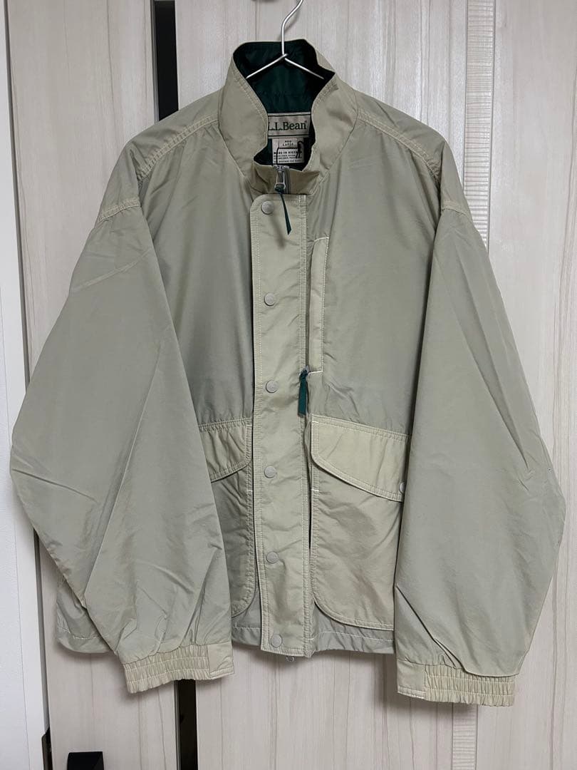 L.L.Bean エルエルビーン ベージュ ナイロン ジップ ジャケット L