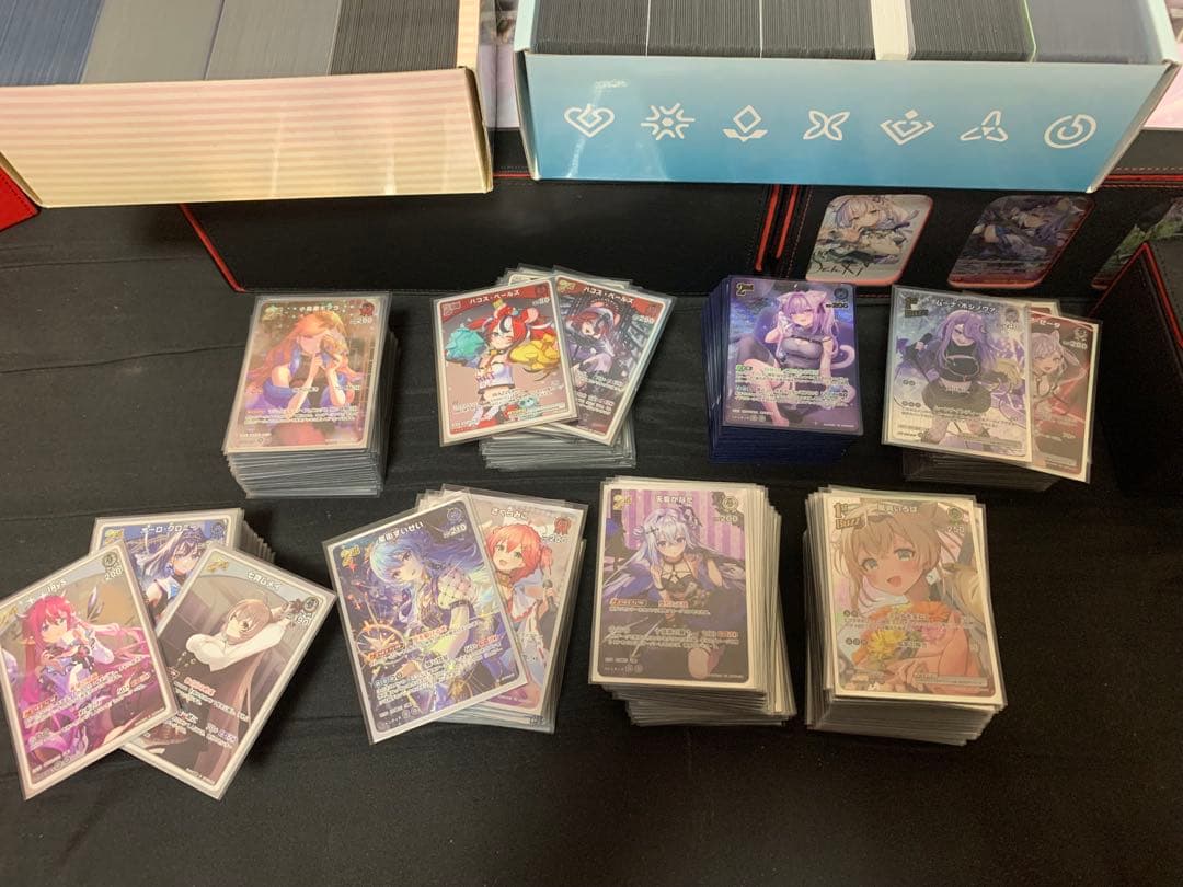 ホロカ引退品全てのカード＆ケース＆スリーブそのまま！(デッキは19デッキぐらい)