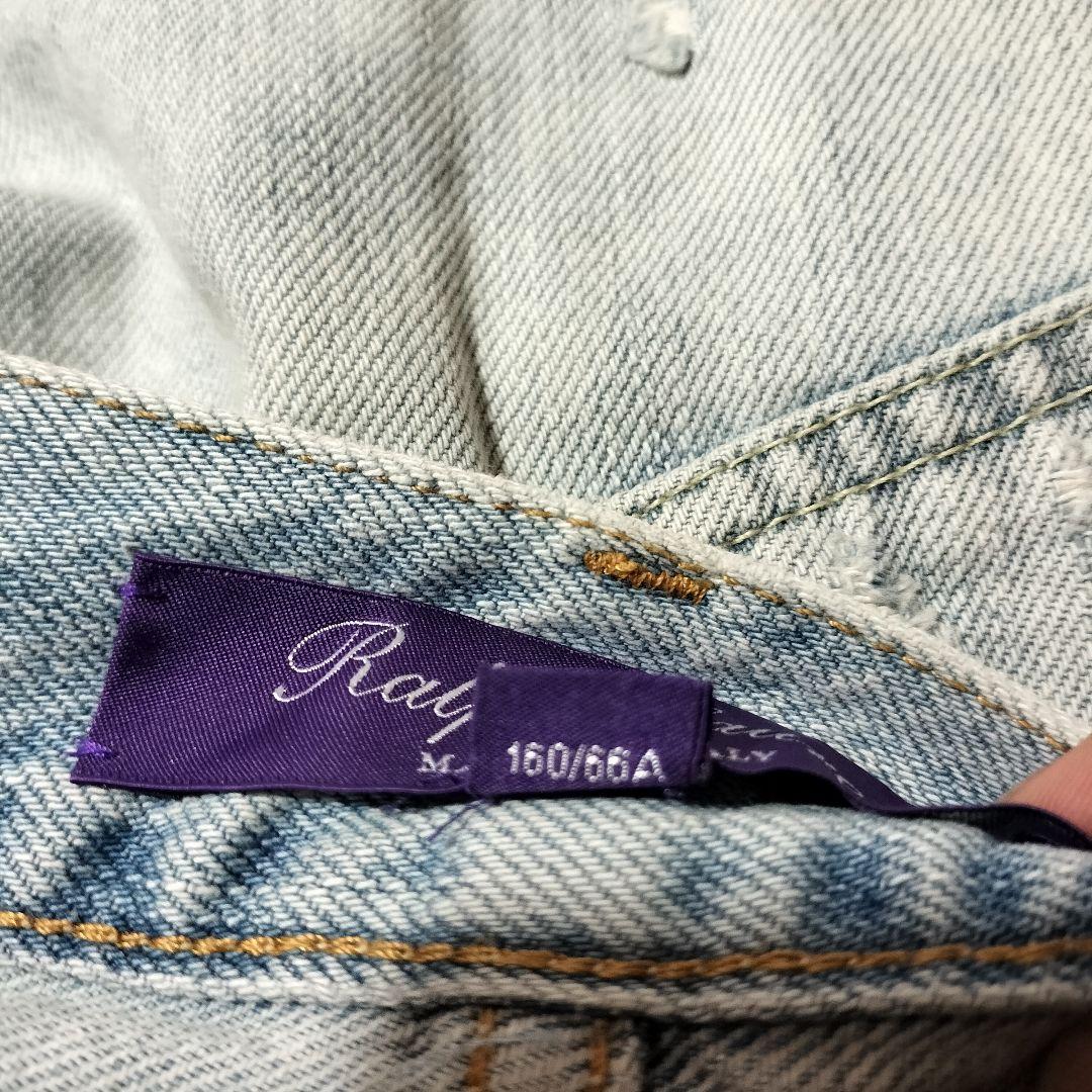 ポロバイラルフローレン パープルレーベル 再構築デニムパンツ パッチワーク