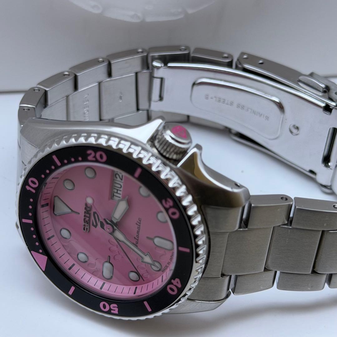 【新品未使用】セイコー　SBSA321 ピンクパンサー　自動巻　箱付　コラボ