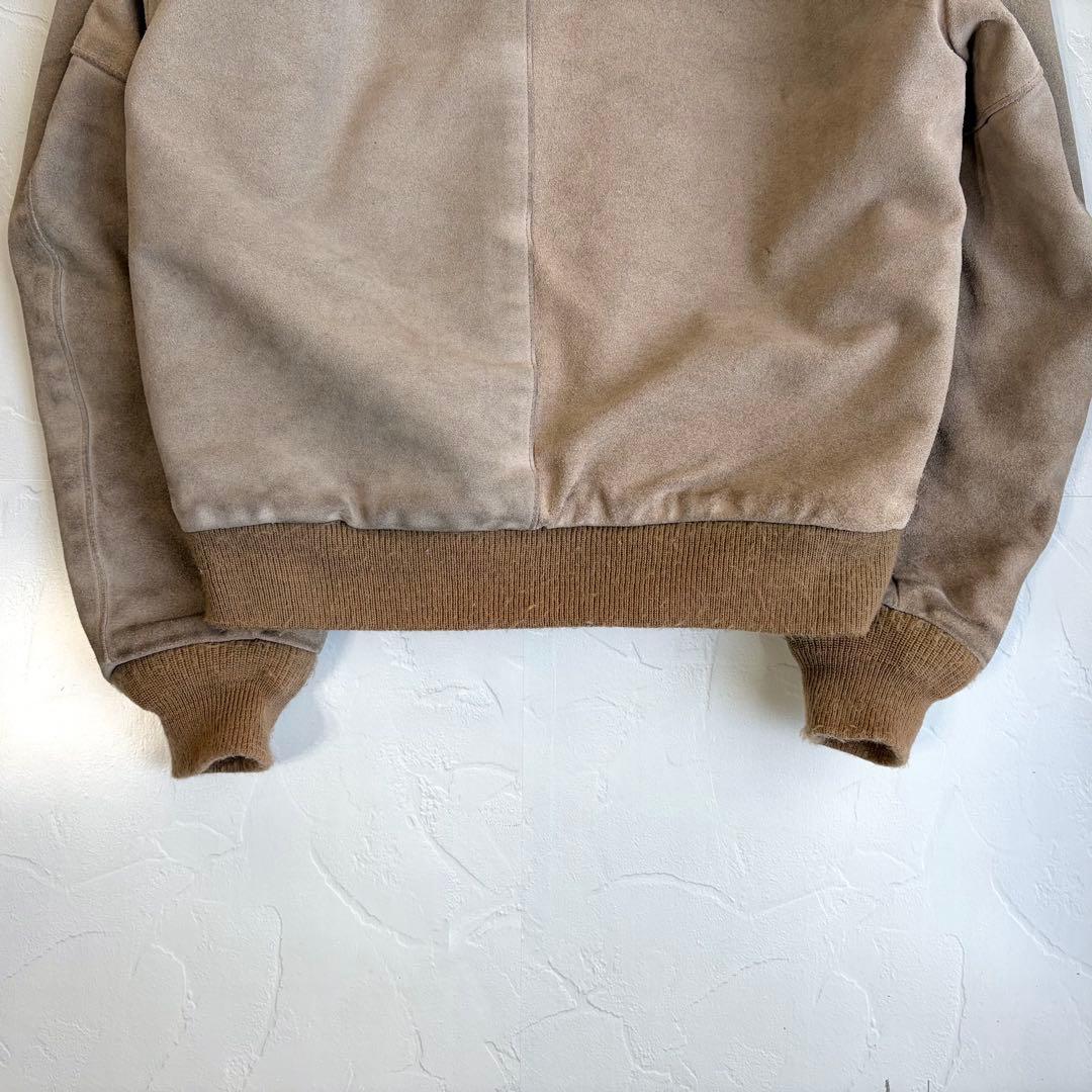 【schott】Suede bomber jacket hoodie 390