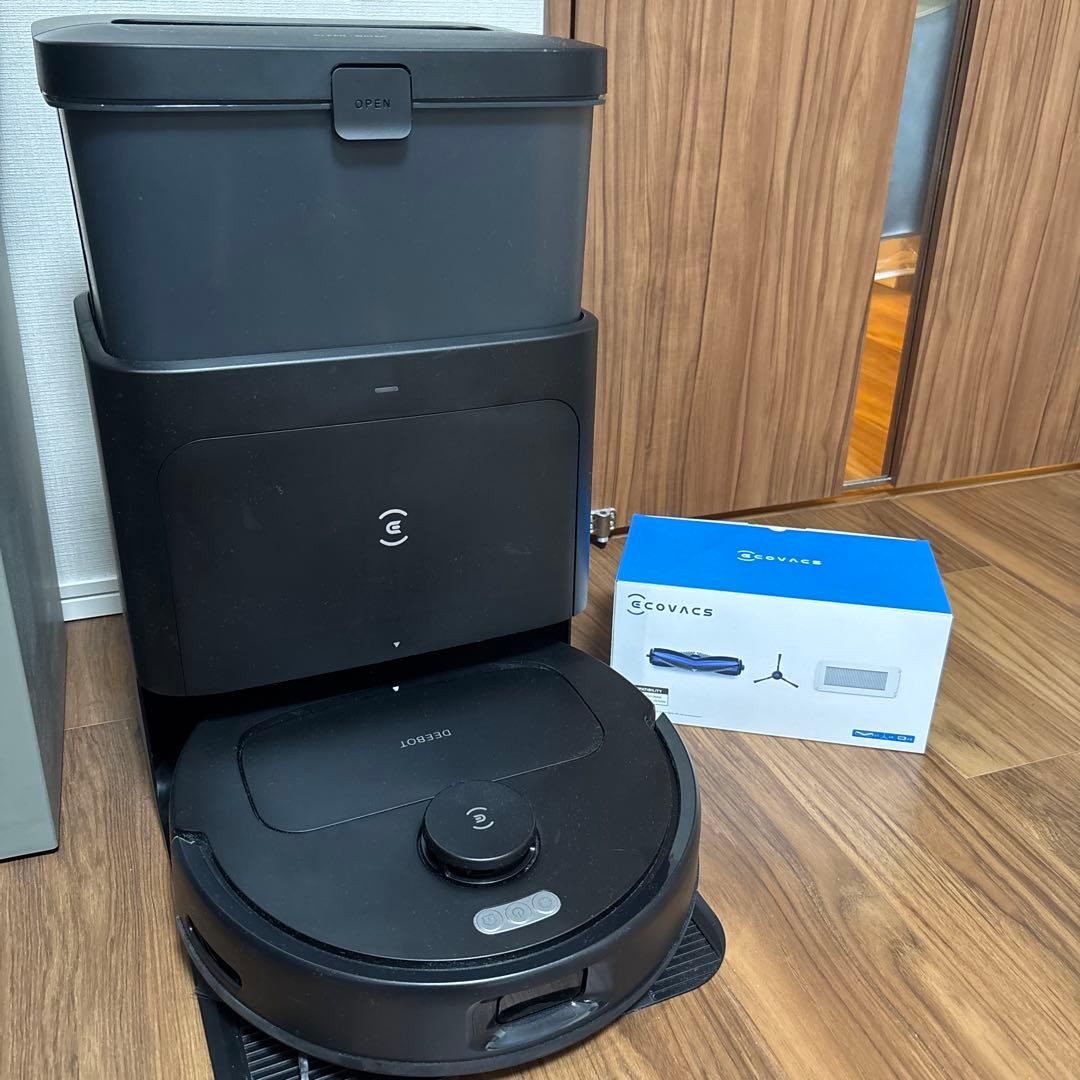 【美品】ECOVACS ロボット掃除機本体 ブラック