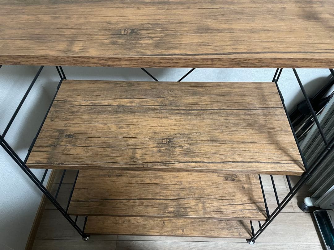 週末限定10%OFF‼︎ 山善 ウッドシェルフ アンティーク MWS-12844