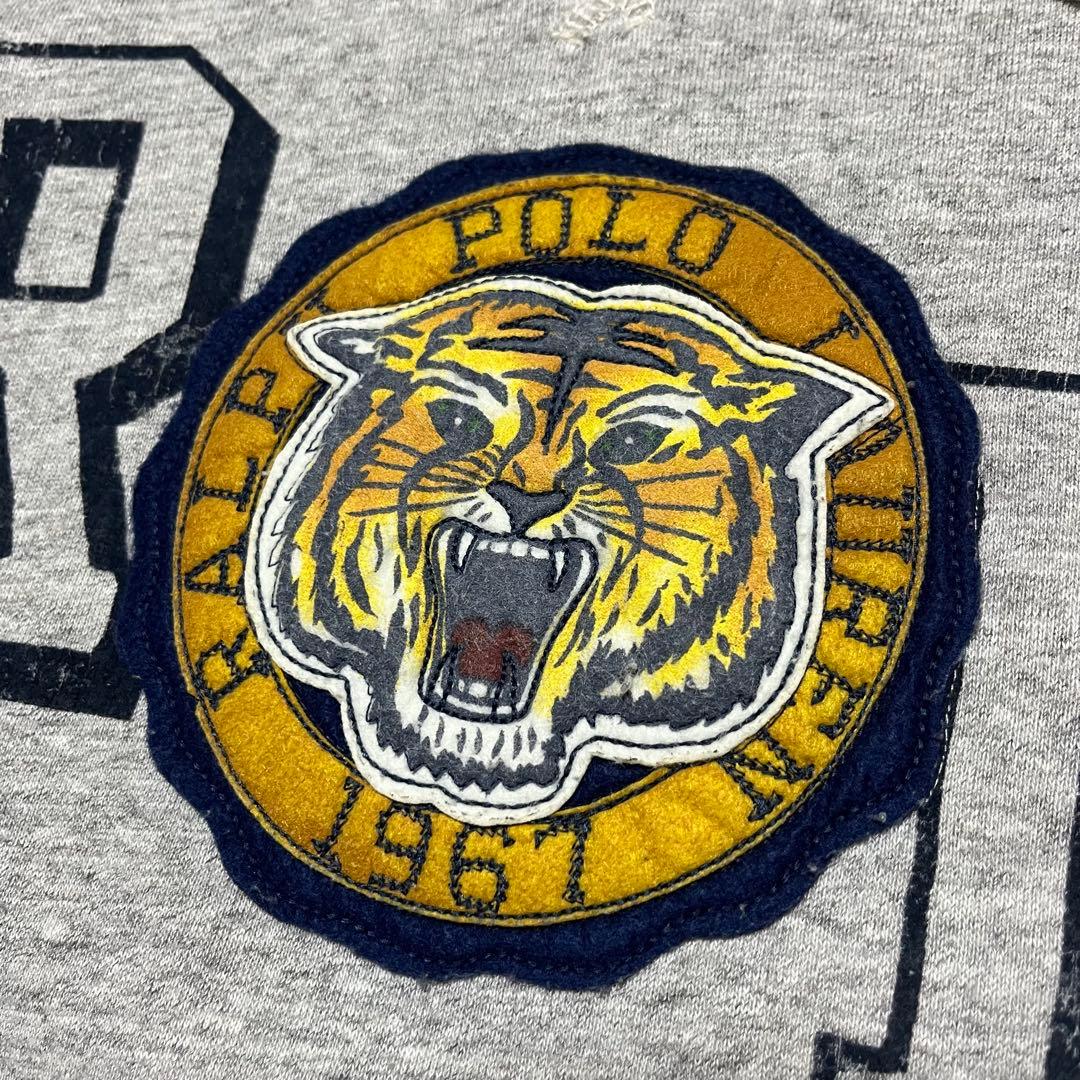 現行 タグ ポロ ラルフローレン メンズ タイガー ワッペン パーカー M