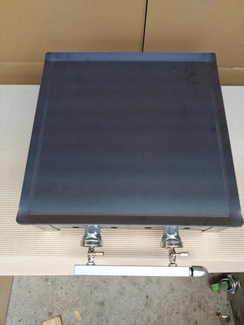 幅450　移動試食デモ販売　専用台付　鉄板焼ガスグリラー　模擬店　道の駅