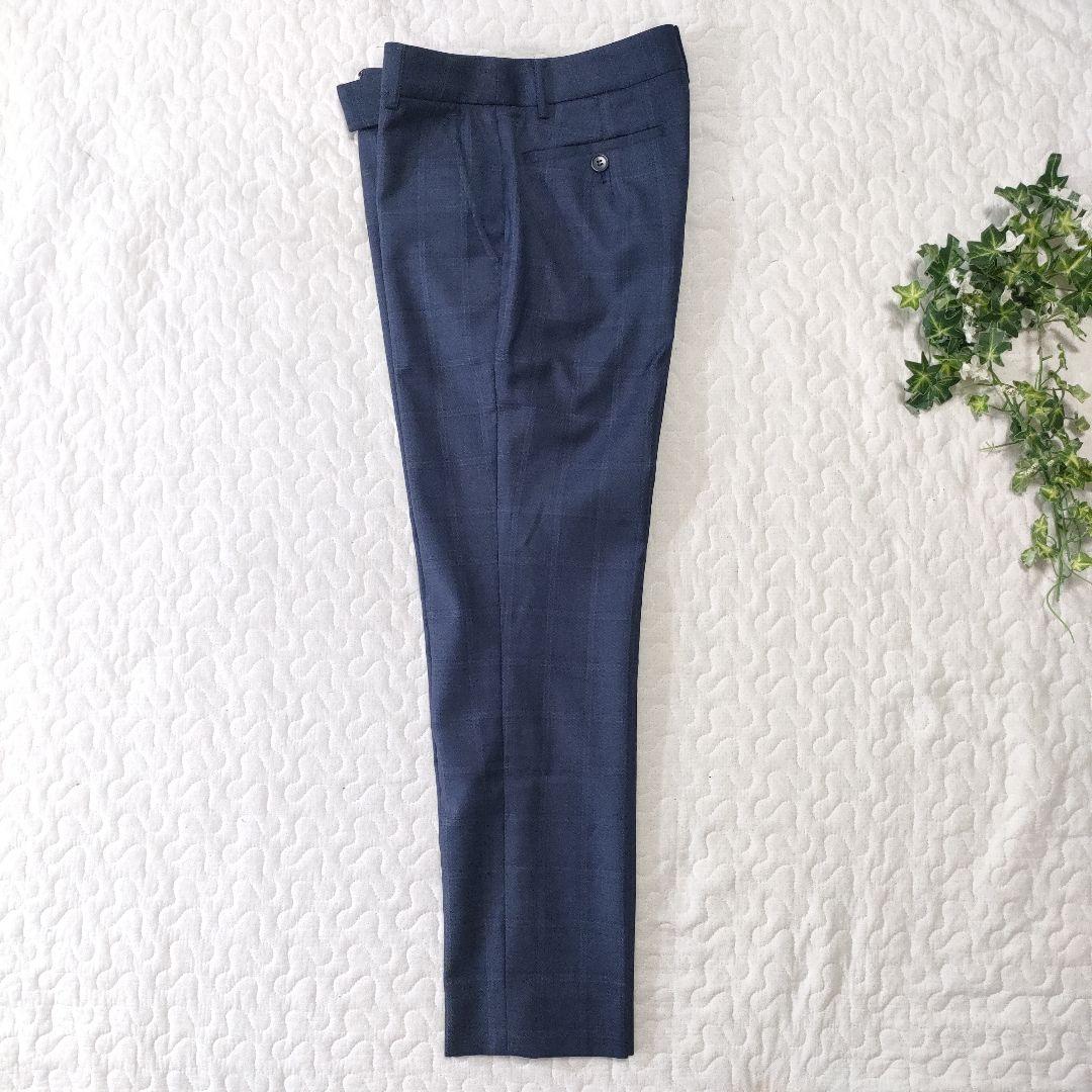 ザ・スーツカンパニー×REDA　セットアップ　チェック　ネイビー　36/34