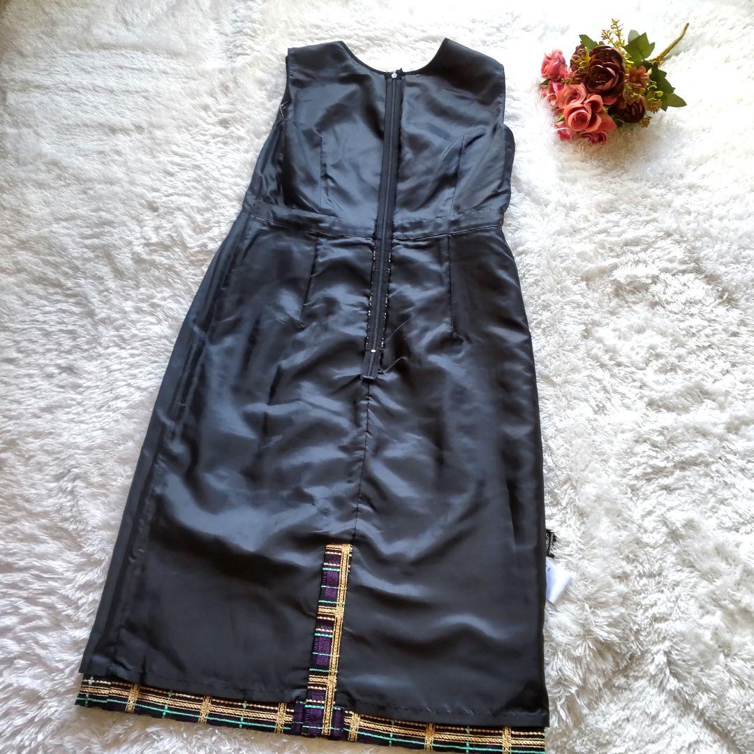 【新品】グレースコンチネンタル チェック レース ワンピース 38