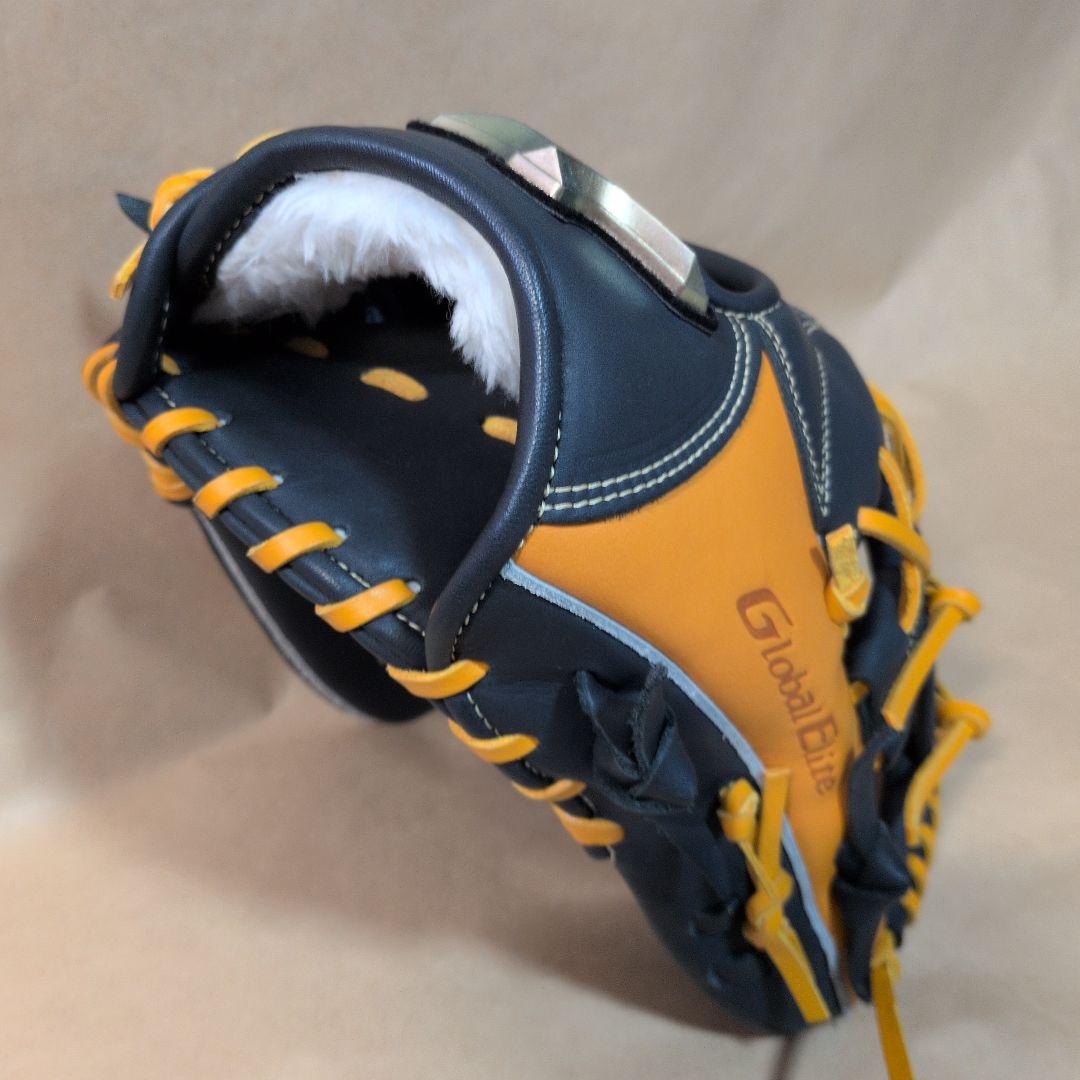 ミズノ:右投げ用:軟式用グラブ:内野手用:サイズ9:DブルーXオレンジ