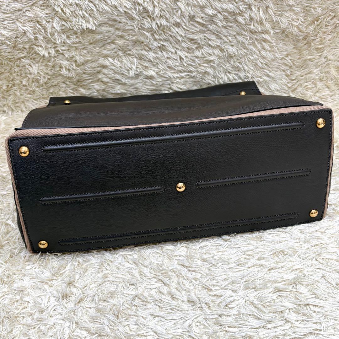 YSL イヴサンローラン ミューズトゥ グレー レザー ハンドバッグ　肩掛け