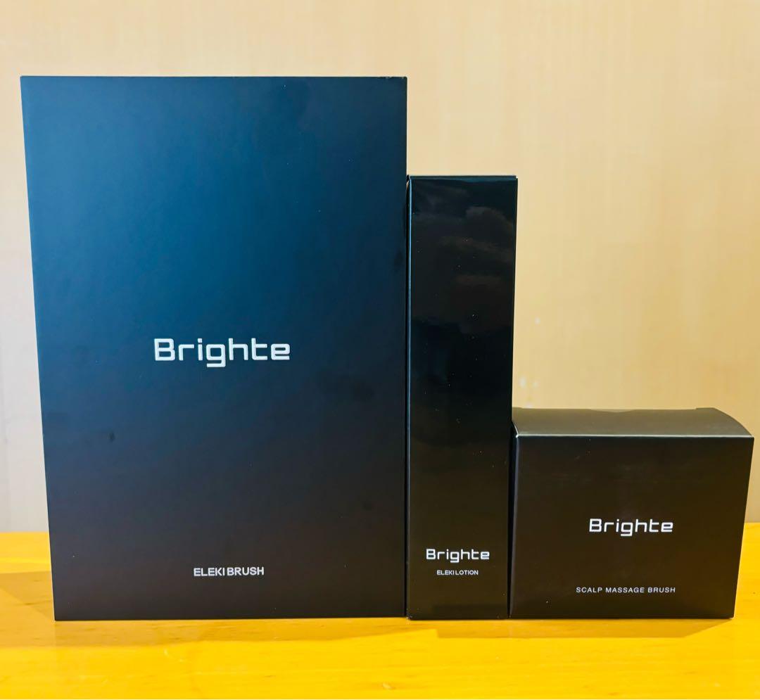 Brighte エレキブラシ美顔器・化粧水・マッサージブラシ・ヘアバンド