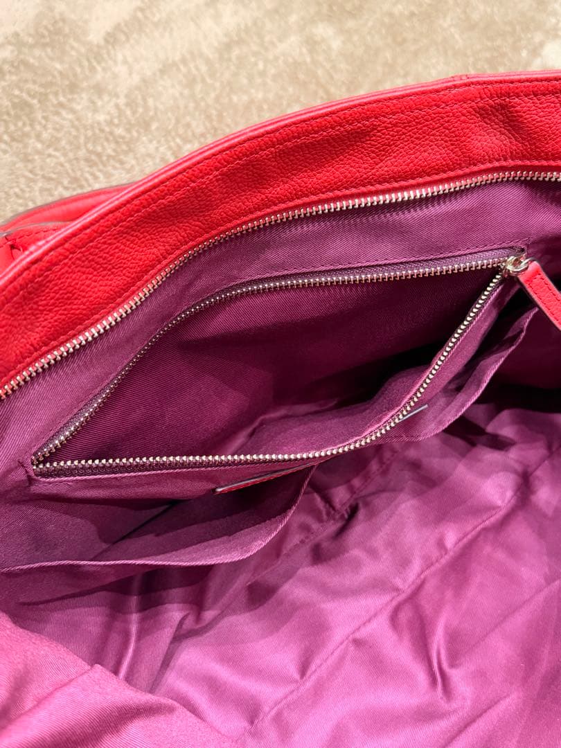 ABAHOUSE レザー 赤 トートバッグ