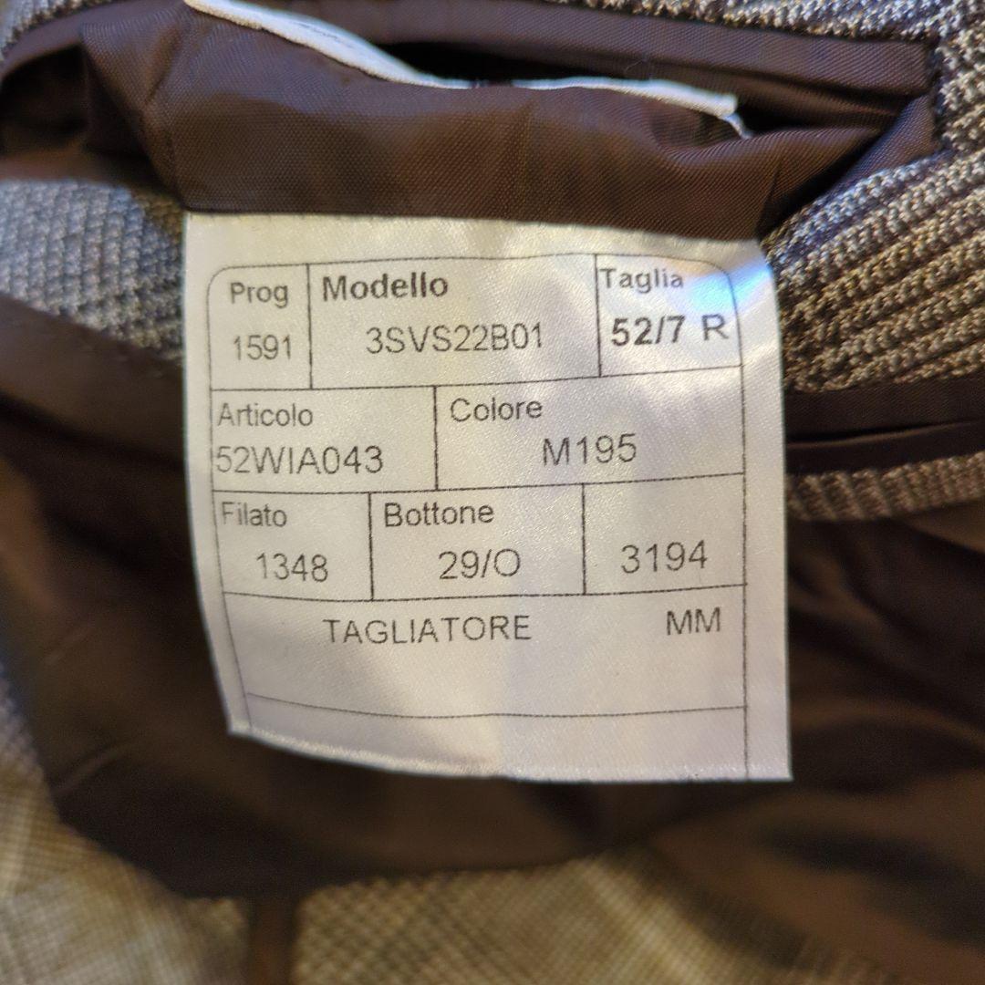 美品 2点セット◆タリアトーレ イタリア製 チェック柄 ビジネスジャケッ＆ジレ