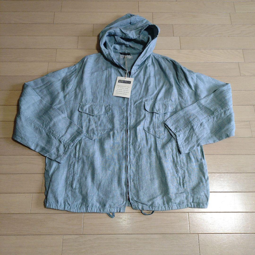 BONEVILLE リネンジャケット　サイズ50 グリーン