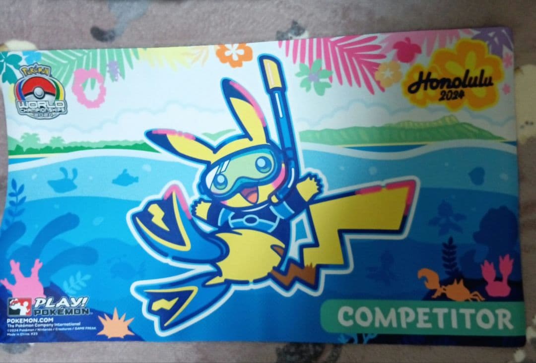 wcs2024 選手　プレイマット　ポケモン カード プレイマット 海外