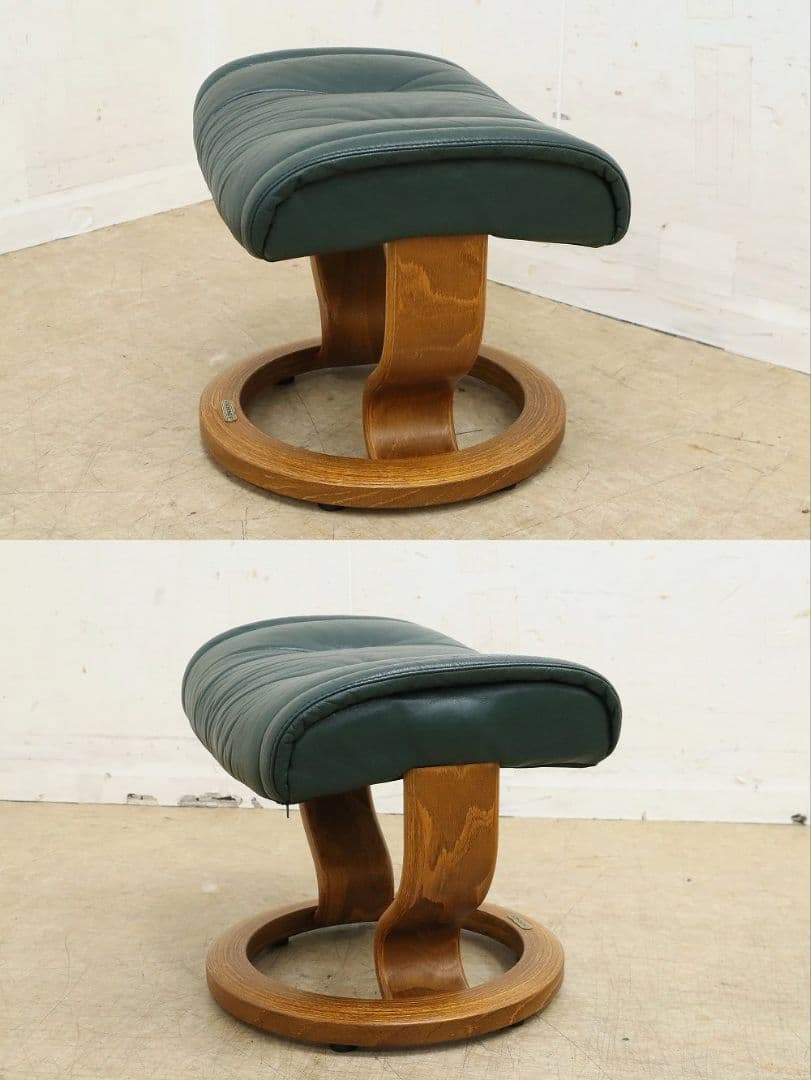 EKORNES エコーネス【プリンス】リクライニングチェア＆オットマン・本革