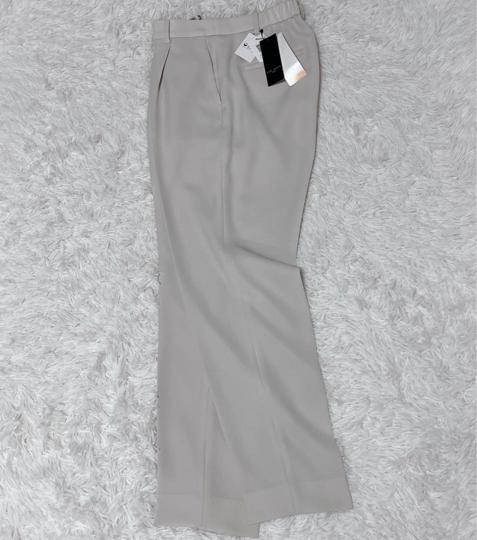 新品✨LES MUSE アオキ パンツスーツ ノーカラー ミワク 洗える S