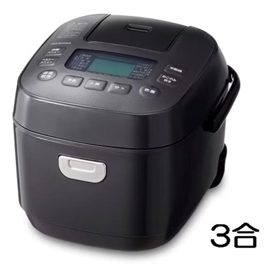 新品☆アイリスオーヤマ ジャー炊飯器 3合 ブラック RC-MEA30-B