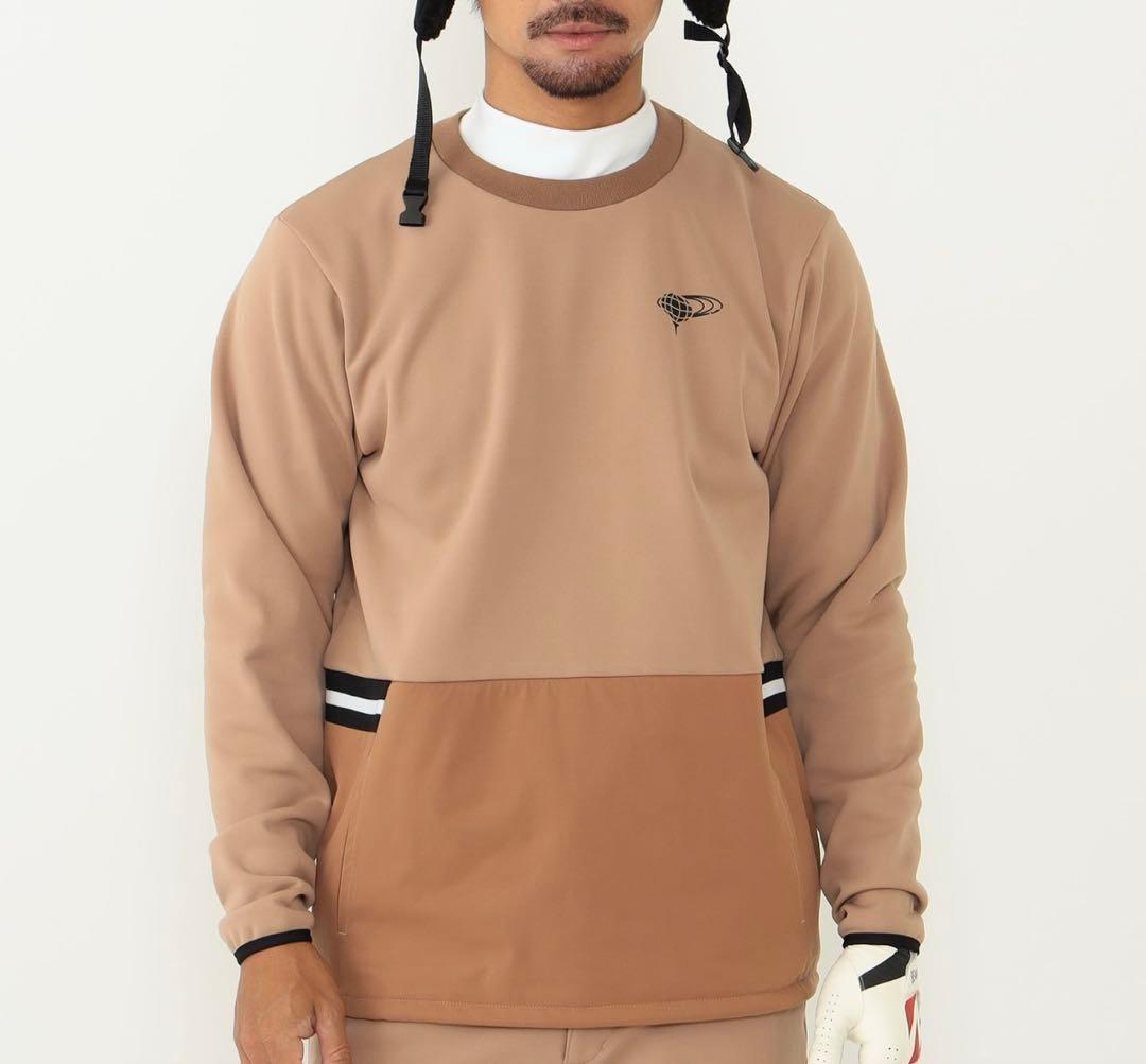 BEAMS GOLF M ハイゲージフリース 切り替え プルオーバー
