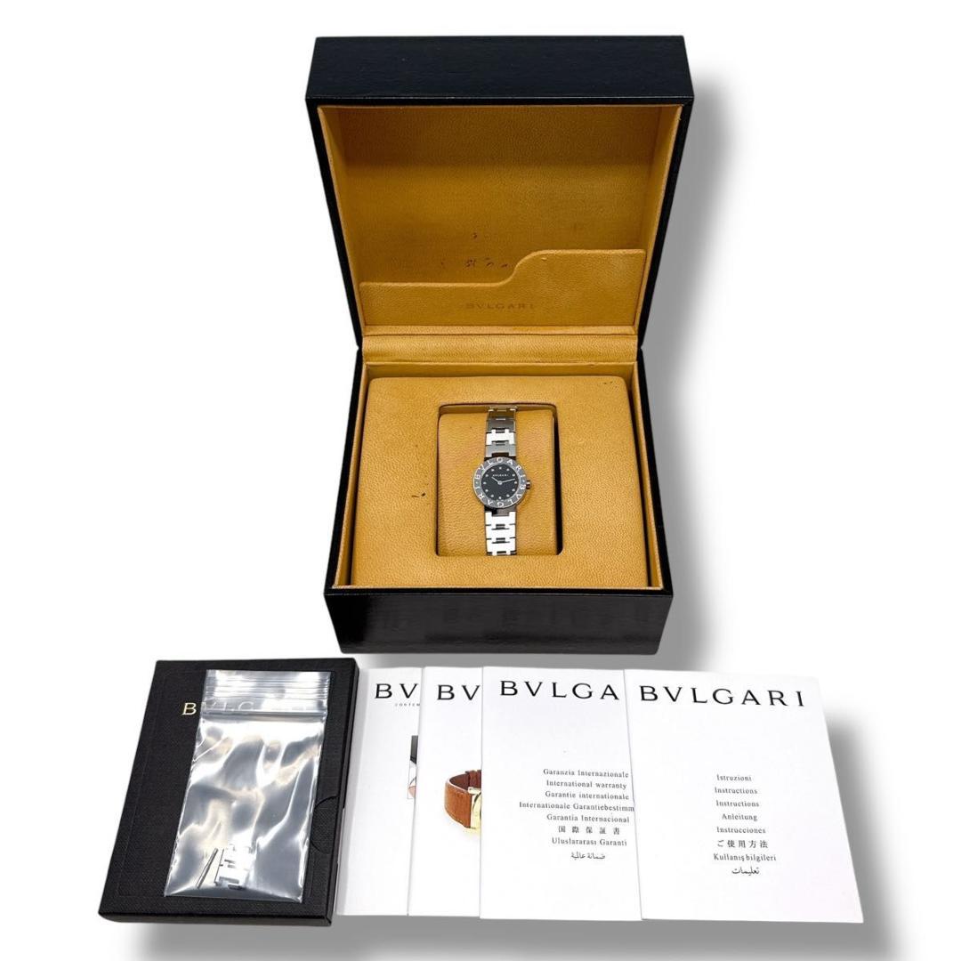 ブルガリ BB23SS 12P ダイヤ ブラック レディース 腕時計 ブランド