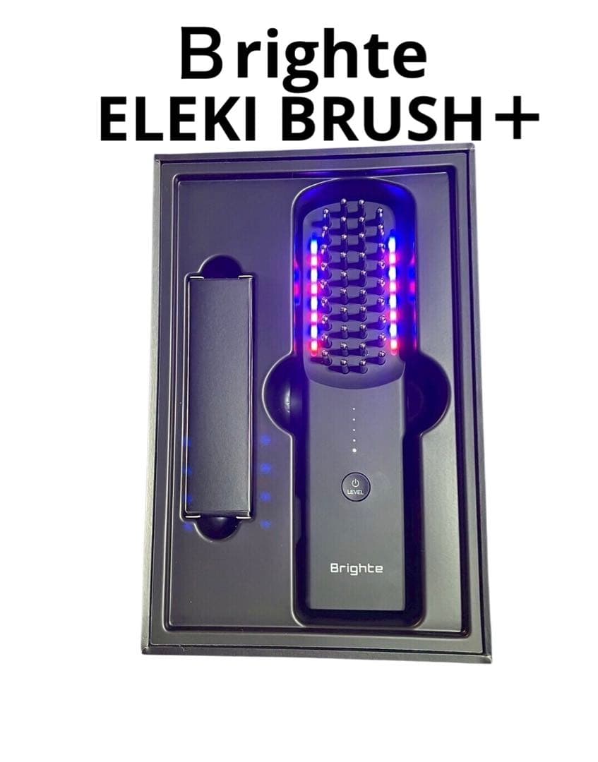 美品Brighte ELEKI BRUSH＋ブラシ型美顔器　説明書付き