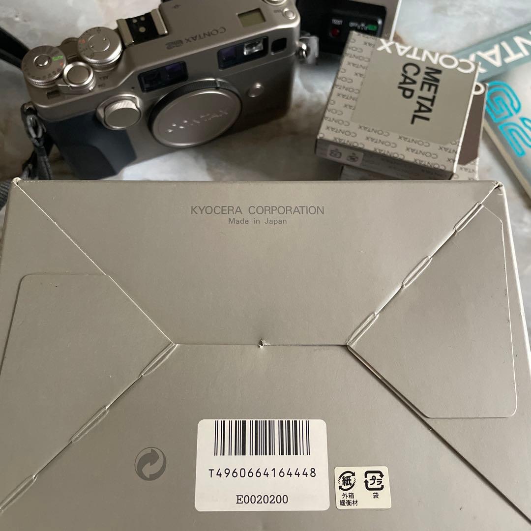 CONTAX G2 ストラップ　フラッシュ　フィルター　メタルフード　箱