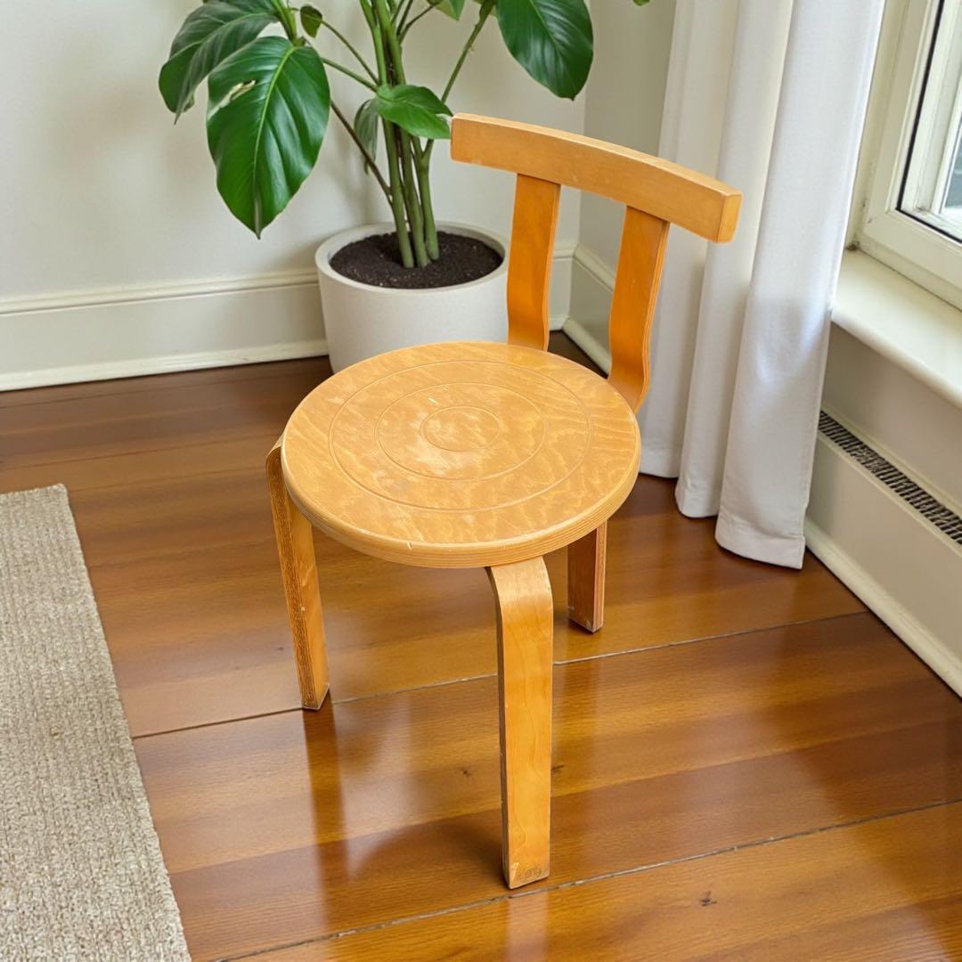 レトロ ヴィンテージ アンティーク チェア アルテック風 曲げ木 清掃 磨き