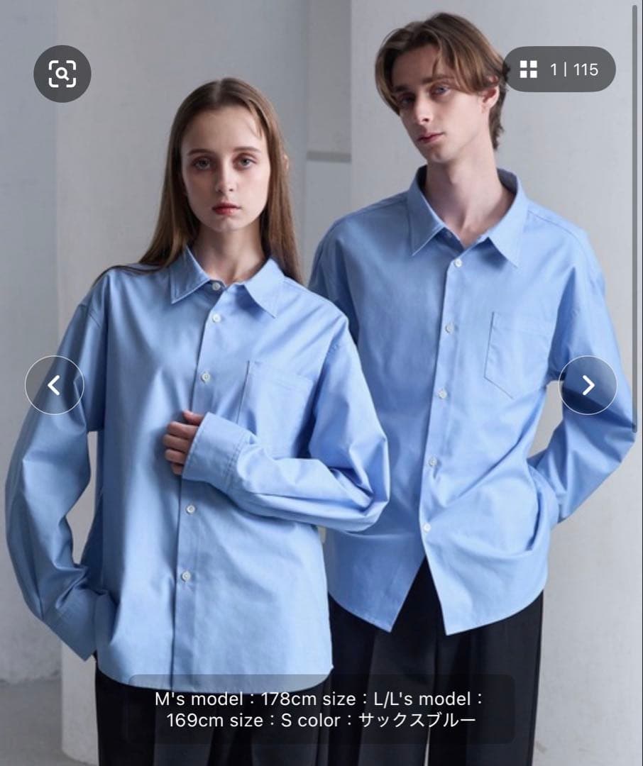 【CLEL】ロイヤルオックスフォード レギュラーカラーシャツ XS