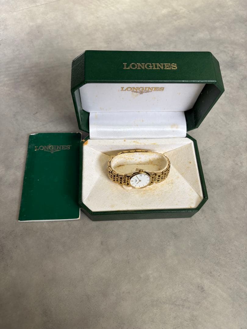 美品 現在不動　ロンジン L5.132.2 レディース腕時計 白色文字盤