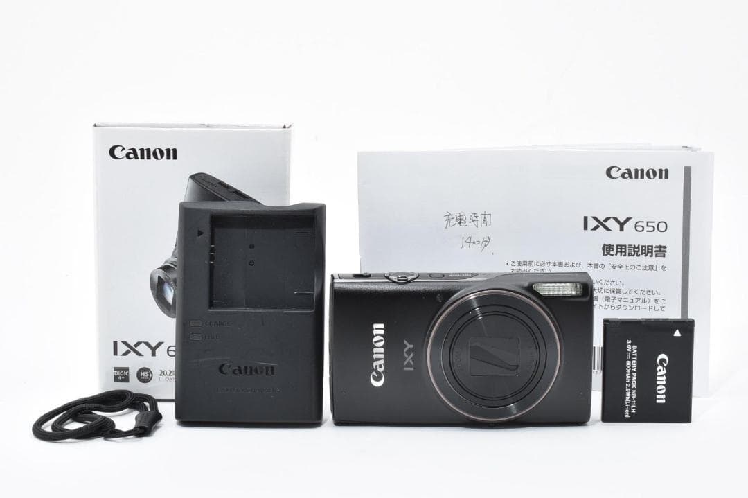 【美品】 キヤノン CANON IXY 650 コンパクトデジタルカメラブラック