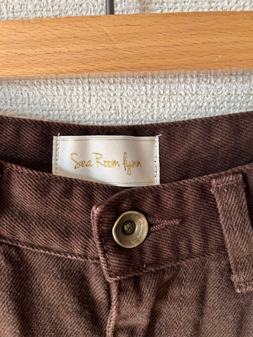 Sea Room Lynn ブラウン ワイドパンツ