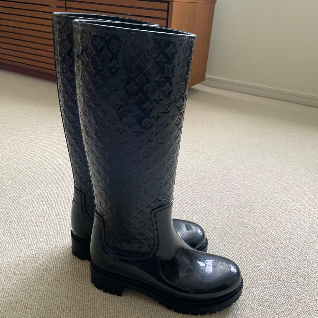 LOUIS VUITTON モノグラム柄レインブーツ（36サイズ）