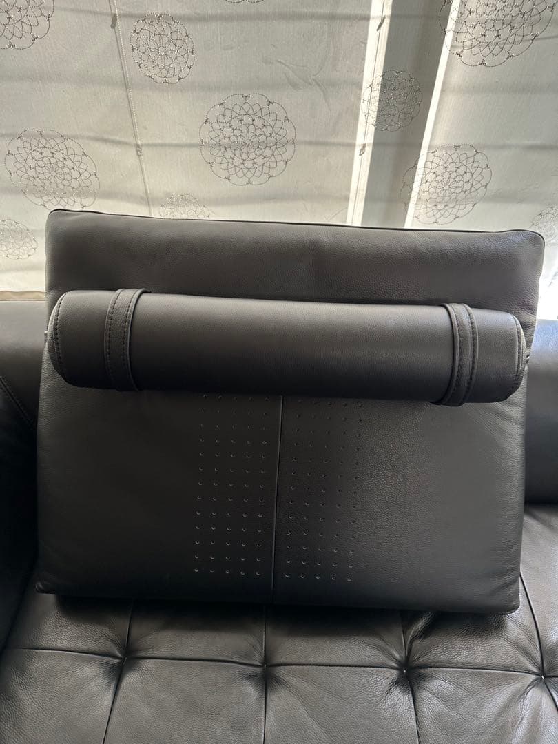 大塚家具LSコンフォート ソファー背もたれ3点セット 黒