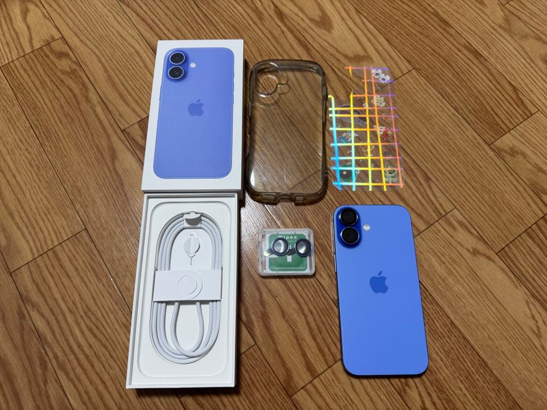 Apple iPhone 16 ウルトラマリン 本体と付属品