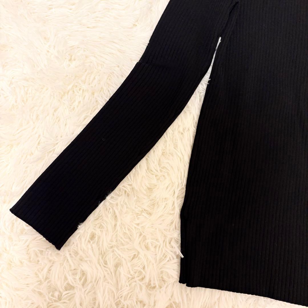 【未使用に近い・25SS✨】allureville リブニット 黒